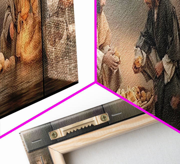 Dawn Of Provision – Framed Canvas Print – Christian Art Canvas – Panoramic Art – Jesus Painting – Christian Wall Art – Christian Gift