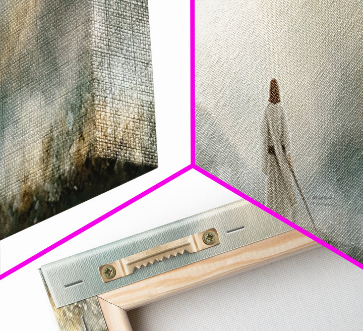 Hills of Consolation | Framed Canvas Print | Christian Wall Art | Jesus Painting | Panoramic Painting | Christian Art Canvas | Christian Ch