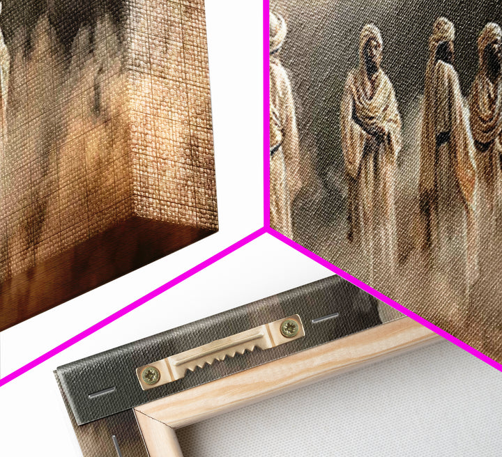 Desert Cloud Council | Framed Canvas Print | Christian Wall Art | Panoramic Art | Christian Art Canvas | Jesus Painting | Christian Christm