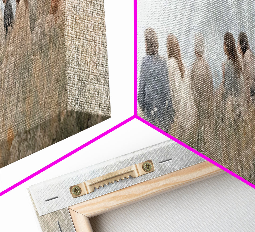 Morning Of Wisdom – Framed Canvas Print – Christian Wall Art – Panoramic Frame – Christian Art Canvas – Jesus Painting – Subtle Christian A