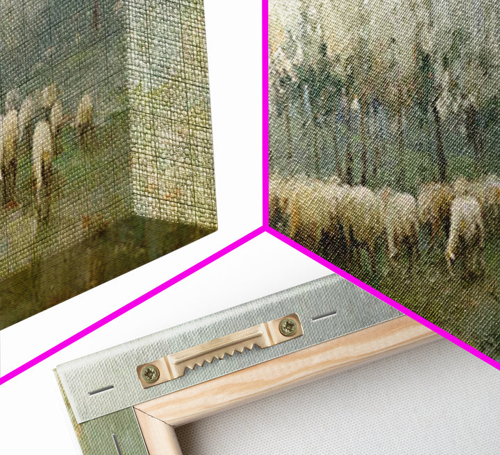 Fields Of Stillness | Framed Canvas Print | Panoramic Frame | Christian Art Work | Jesus Painting Canvas | Christian Decorations | Christia
