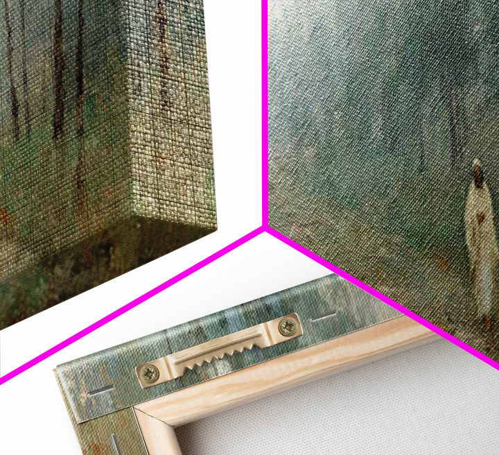 Forest Of Mercy - Framed Canvas Print - Panoramic Painting - Christian Wall Art - Jesus Painting - Christian Art Work - Christmas Art