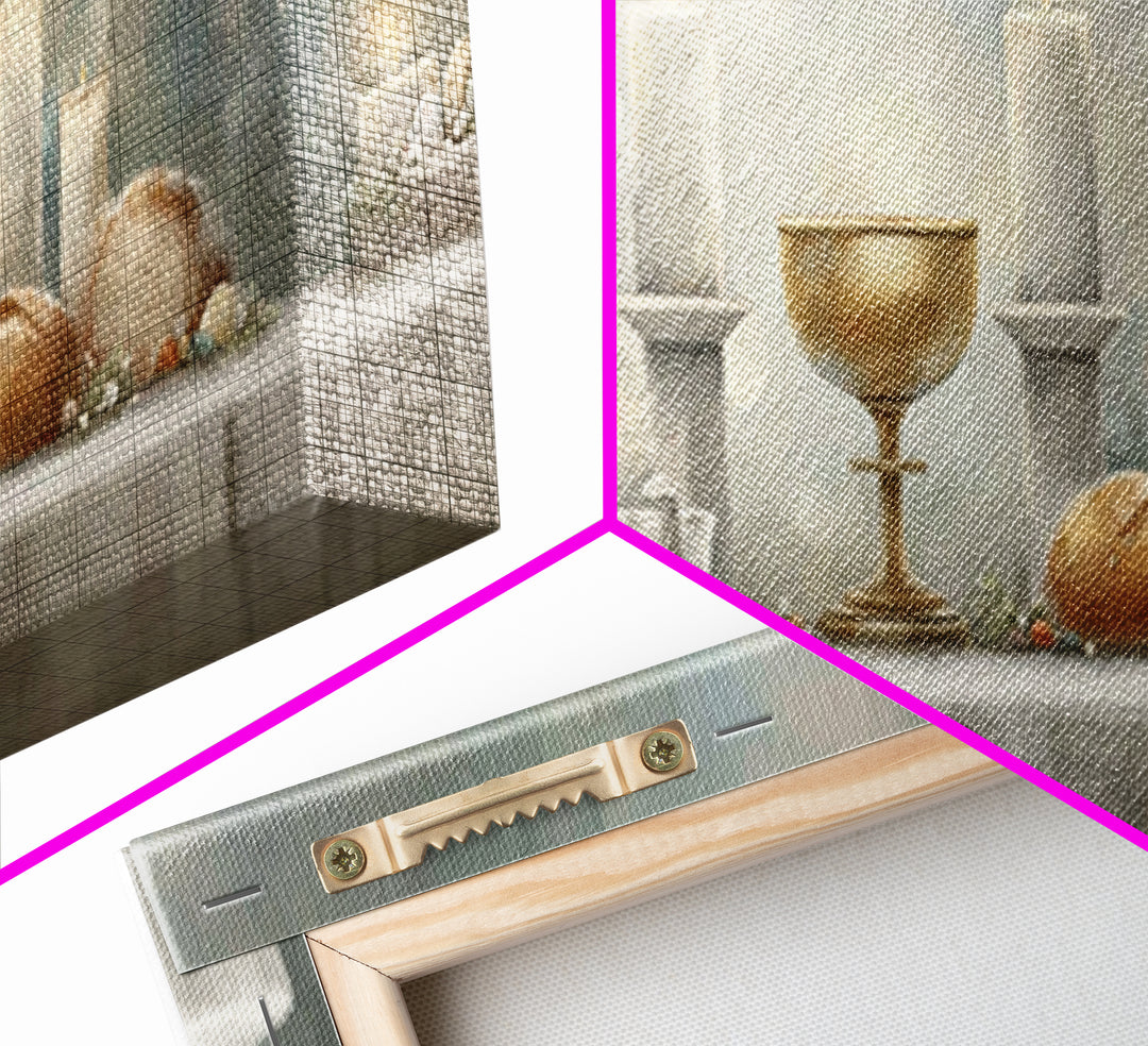 Table Of Covenant, Framed Canvas Print, Panoramic Wall Art, Christian Art Canvas, Christian Wall Art, Christian Christmas Art, Christian De