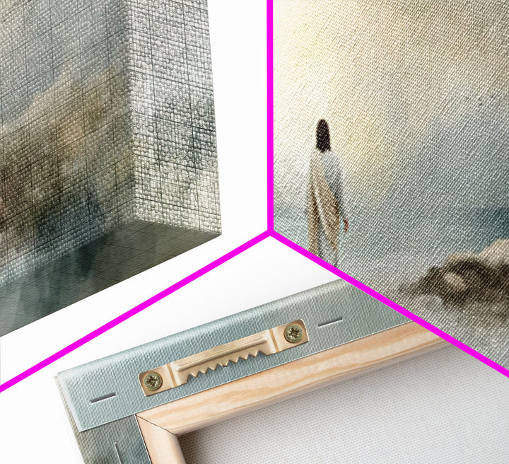 Beacon Of Dawn – Framed Canvas Print – Panoramic Art – Christian Wall Art – Christian Art Canvas – Jesus Painting – Christian Christmas Art