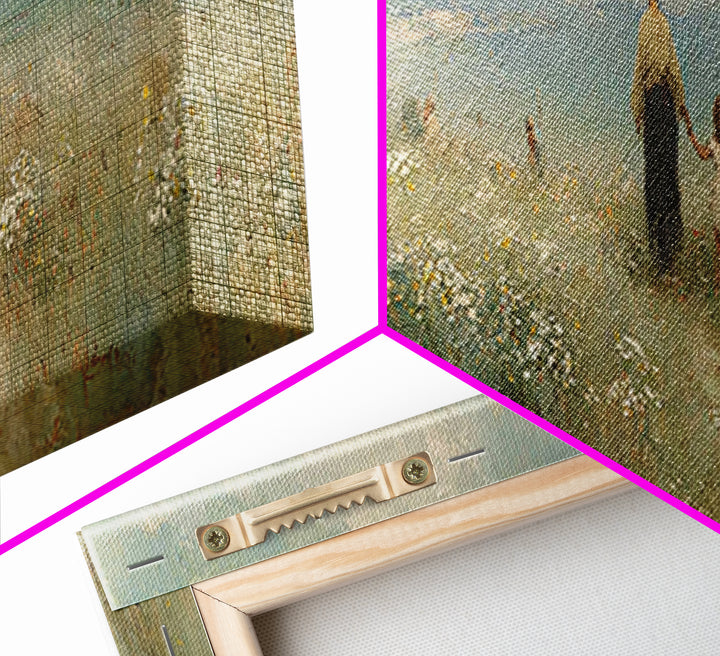 Soft Morning Bloom – Framed Canvas Print – Panoramic Wall Art – Christian Art – Jesus Painting – Christian Art Canvas – Christian Gift