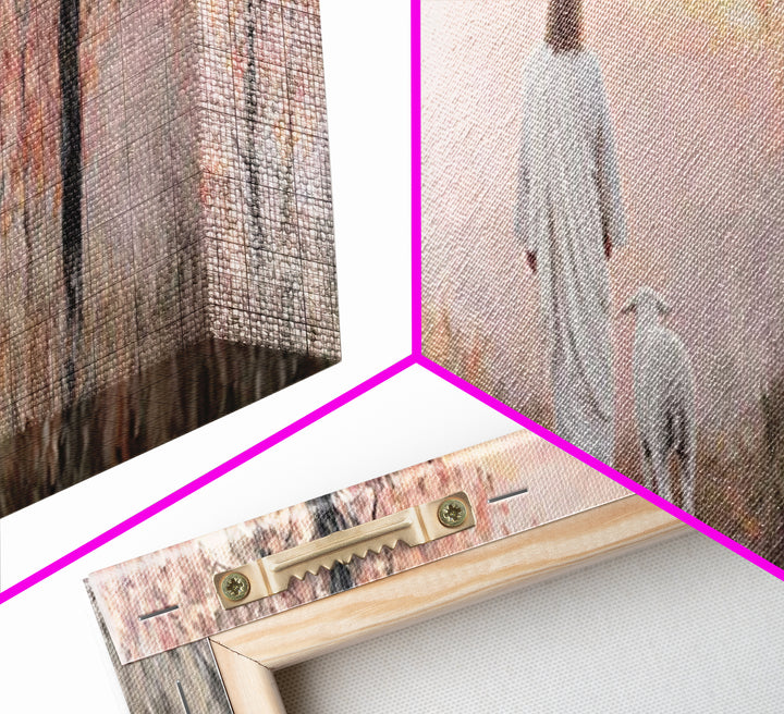 Dawn Of Peace – Framed Canvas Print – Panoramic Painting – Christian Wall Art – Jesus Art Print – Christian Canvas Art – Modern Christmas A