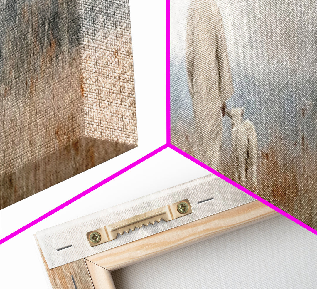 Quiet Meadow Grace | Framed Canvas Print | Panoramic Painting | Christian Art Canvas | Jesus Painting | Christian Wall Art