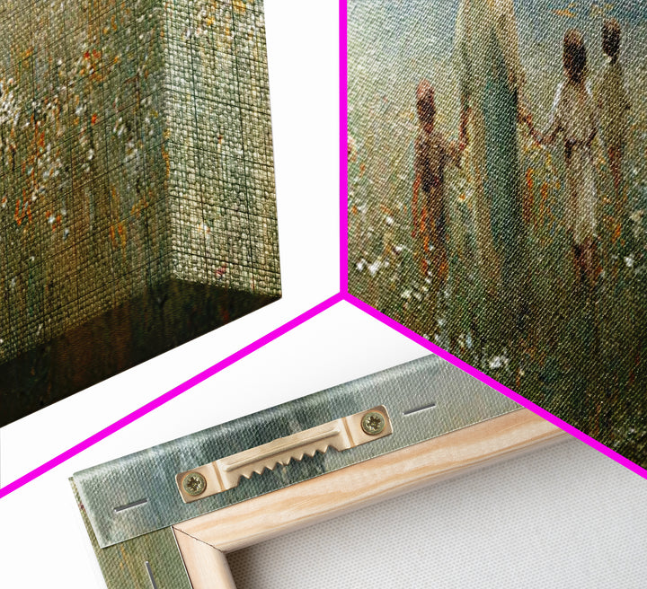 Garden of Peace – Framed Canvas Print – Panoramic Art – Christian Wall Art – Christian Art Canvas – Jesus Painting – Christian Decor – Chri