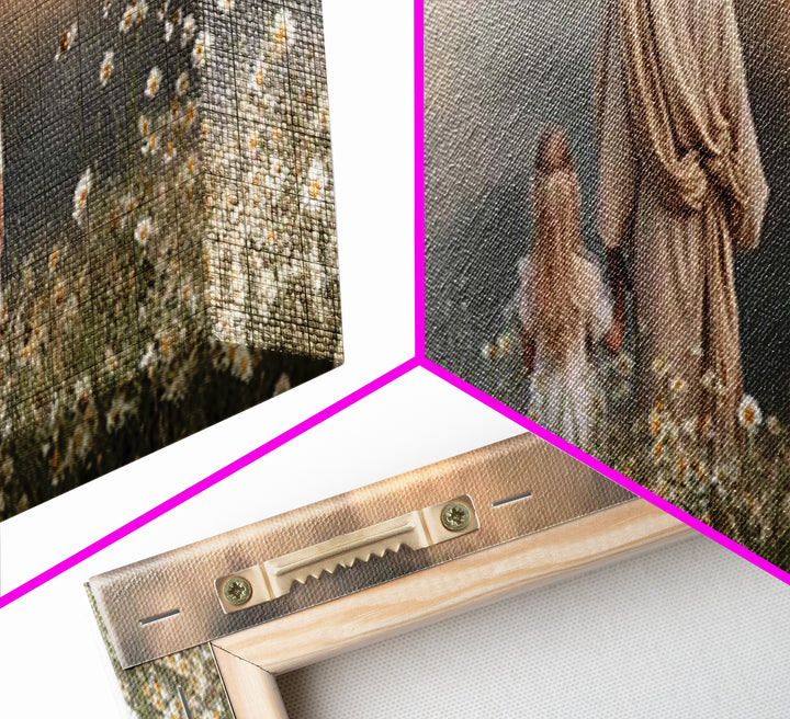 Light of Mercy | Framed Canvas Print | Panoramic Wall Art | Christian Art Canvas | Christian Wall Art | Jesus Painting | Christian Christma