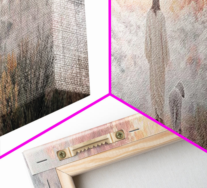 Radiant Ascension – Framed Canvas Print – Panoramic Print – Christian Wall Art – Christian Art Canvas – Jesus Painting – Christmas Art – Ch