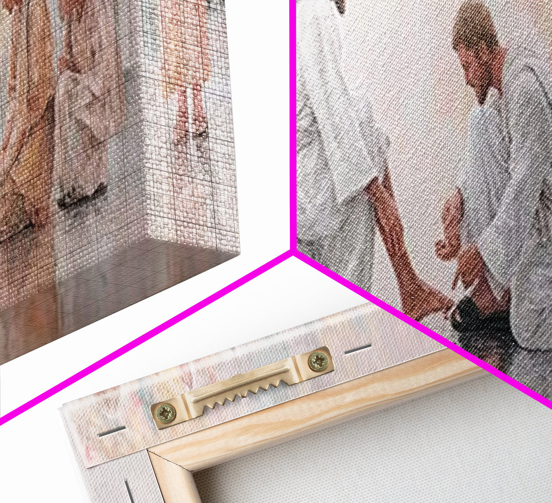 Harmony of Grace – Framed Canvas Print – Panoramic Painting – Christian Art Canvas – Christian Wall Art – Jesus Painting – Christian Christ