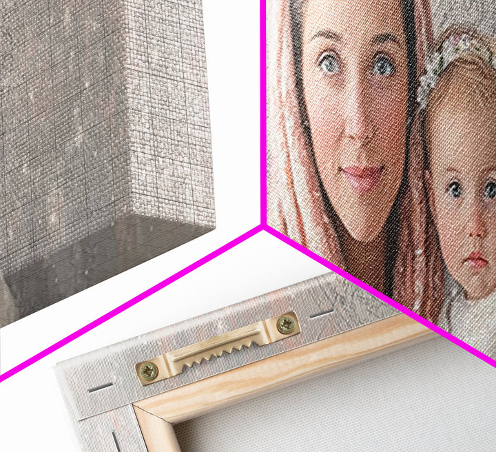 Radiant Holy Innocence | Framed Canvas Print | Panoramic Wall Art | Christian Art Canvas | Mary And Jesus Painting | Christian Christmas Ar