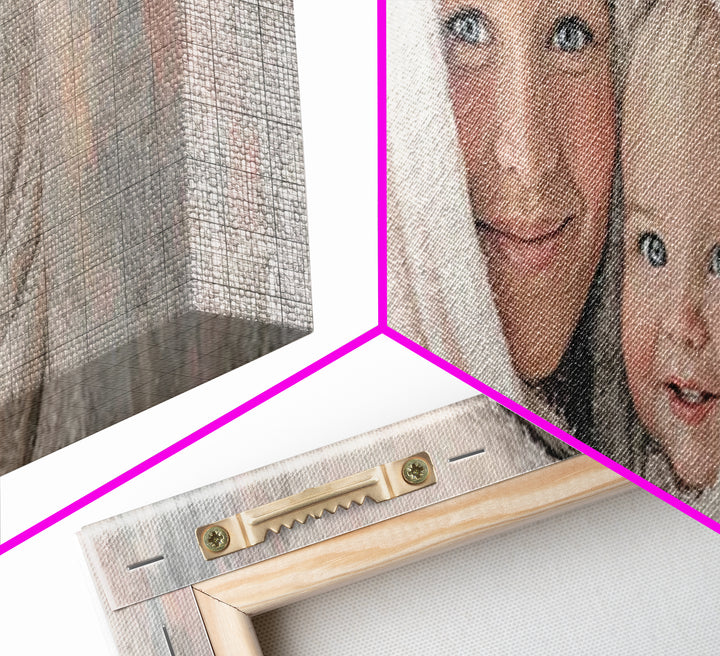 Light Of Pure Joy - Framed Canvas Print - Panoramic Wall Art - Christian Art Canvas - Christmas Art - Mary And Jesus Painting - Christian W