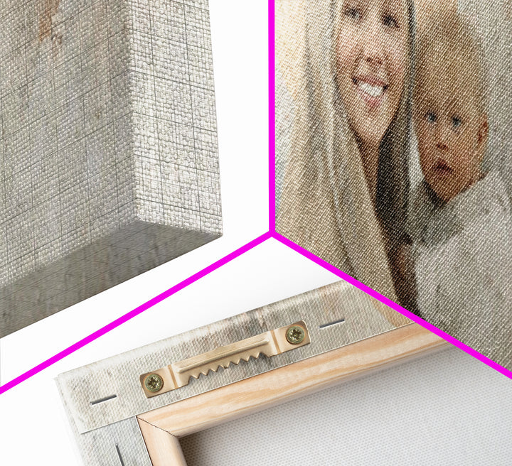 Radiant Holy Grace – Framed Canvas Print – Panoramic Art – Christian Wall Art – Jesus Painting – Christian Art Canvas – Christmas Art