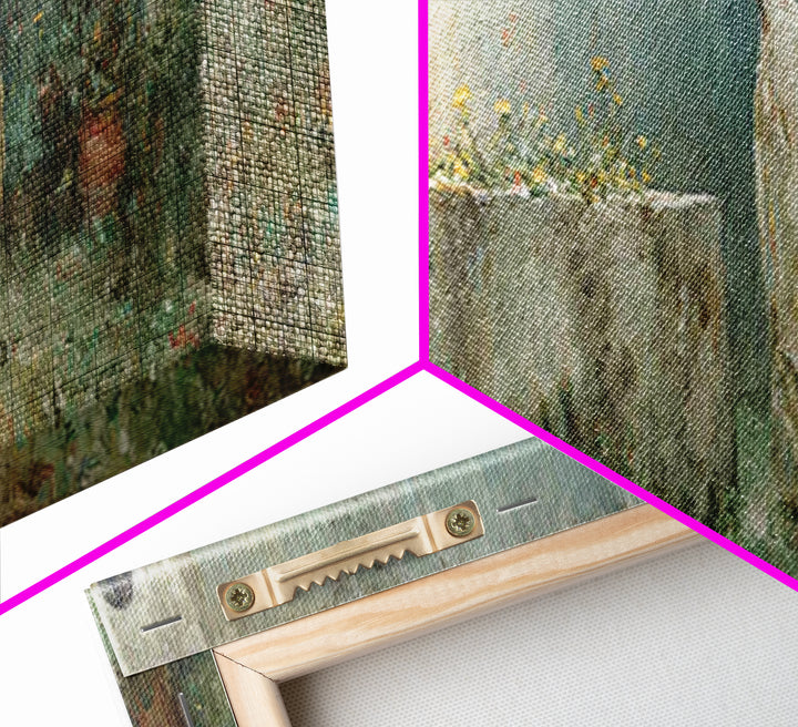 Garden of Reverence | Framed Canvas Print | Panoramic Wall Art | Christian Paintings | Christian Art Print | Modern Christian Art | Christm