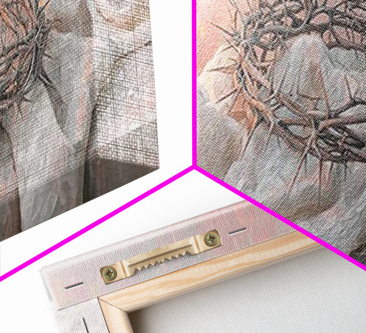 Crown Of Salvation | Framed Canvas Print | Panoramic Art | Christian Art Canvas | Christian Wall Art | Christian Art Print | Christian Gift