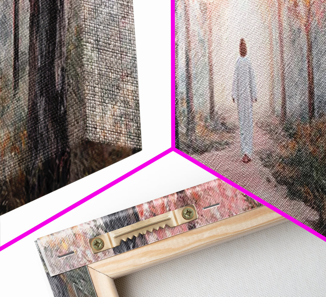 Light Of The Forest – Framed Canvas Print – Panoramic Art – Christian Wall Art – Jesus Painting – Christian Art Canvas – Modern Christian A