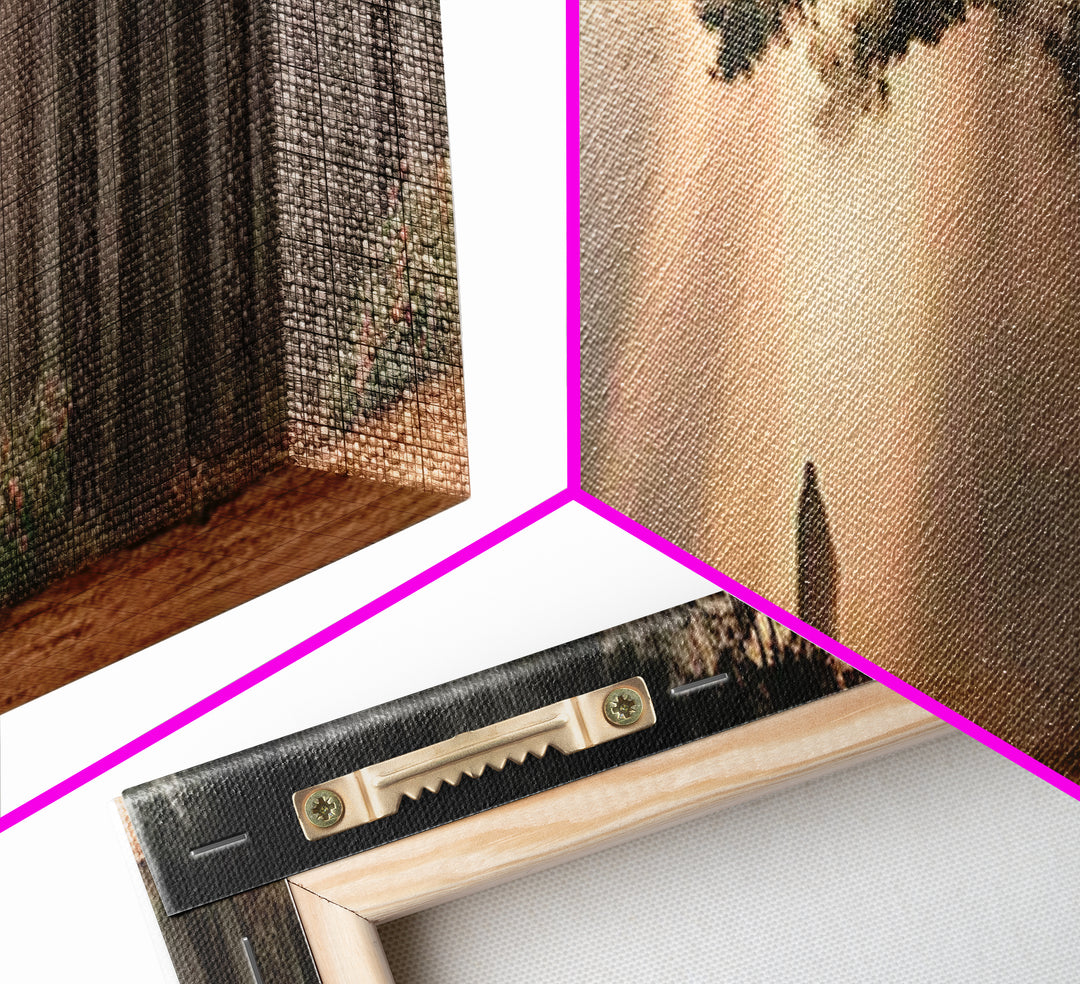 Forest Of Promise, Framed Canvas Print, Panoramic Wall Art, Christian Paintings, Jesus Art Print, Framed Christian Art, Unique Christian Ar