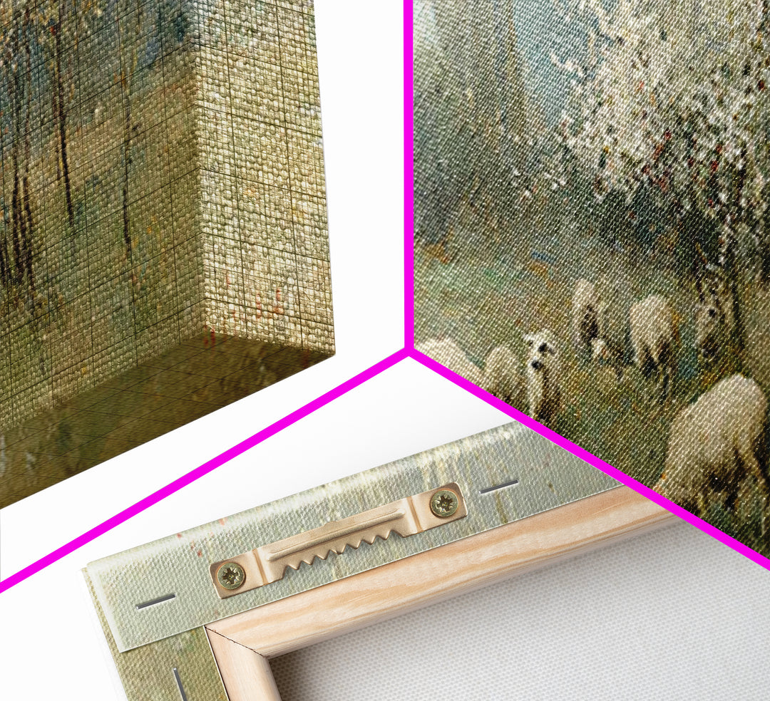 Heavenly Orchard | Framed Canvas Print | Christian Art Canvas | Christian Wall Art | Panoramic Wall Art | Jesus Painting | Christmas Art