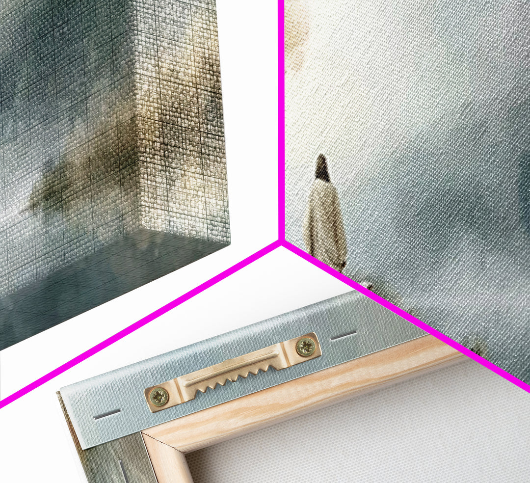 Light Of The Way | Framed Canvas Print | Panoramic Painting | Christian Wall Art | Jesus Painting | Christian Art Canvas | Christmas Art