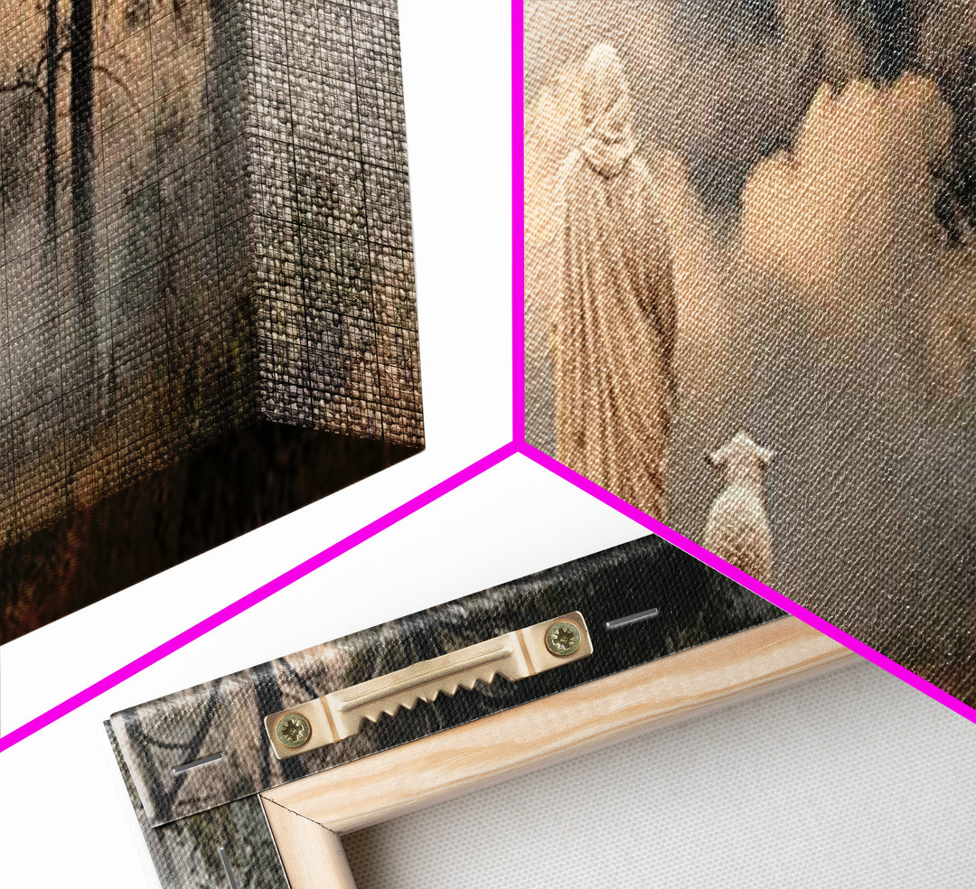 Clouds Of Promise – Framed Canvas Print – Panoramic Wall Art – Christian Art Canvas – Jesus Painting – Christian Christmas Art – Christian
