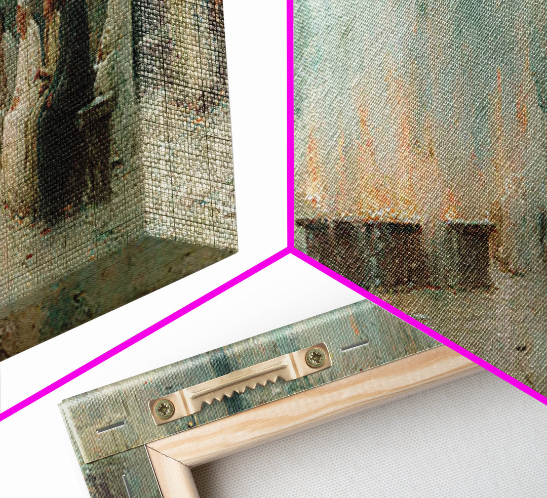 Celestial Summit Glow | Framed Canvas Print | Christian Wall Art | Christian Art Canvas | Jesus Painting | Panoramic Frame | Christmas Art
