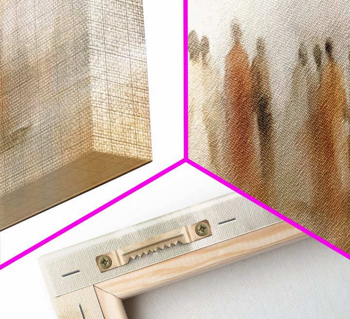 Desert Disciples | Framed Canvas Print | Christian Art Canvas | Christian Wall Art | Panoramic Print | Christian Painting | Christmas Art