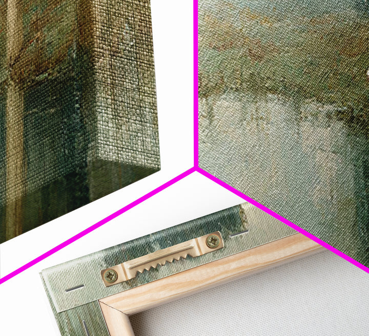 Still Waters Calling, Framed Canvas Print, Panoramic Wall Art, Christian Art Canvas, Christian Wall Art, Jesus Painting, Christian Decor