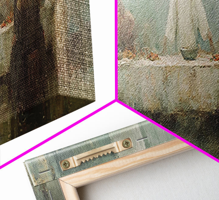 Sacred Supper Dawn – Framed Canvas Print – Panoramic Painting – Christian Art – Jesus Painting – Christian Wall Art – Vintage Christian Art