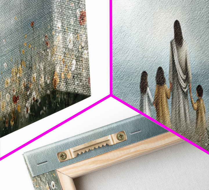 Path Of Grace – Framed Canvas Print – Christian Art Canvas – Christian Wall Art – Jesus Painting – Panoramic Print – Christian Decoration