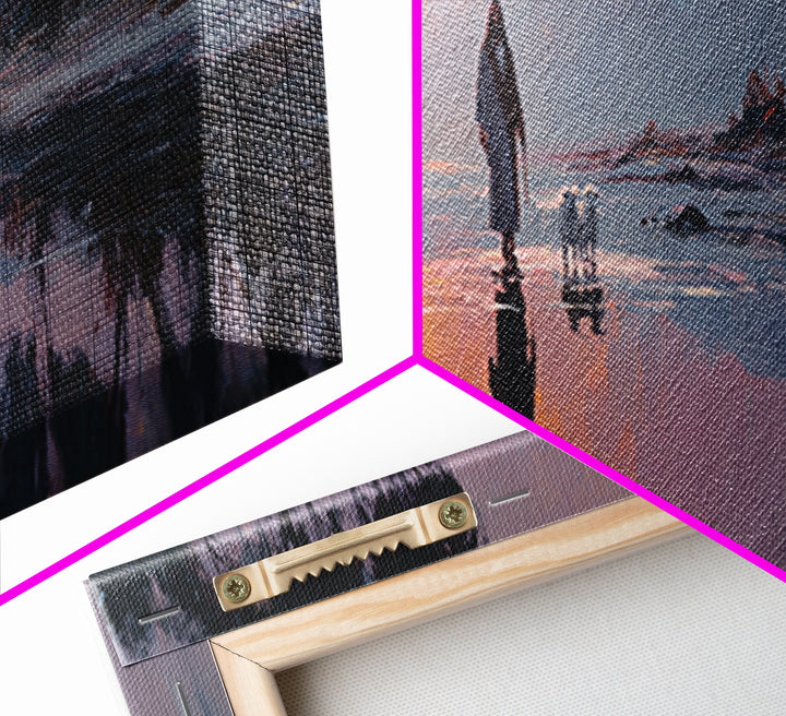 Gentle Guidance, Framed Canvas Print, Christian Art Canvas, Jesus Painting, Christian Wall Art, Panoramic Painting, Christian Decor