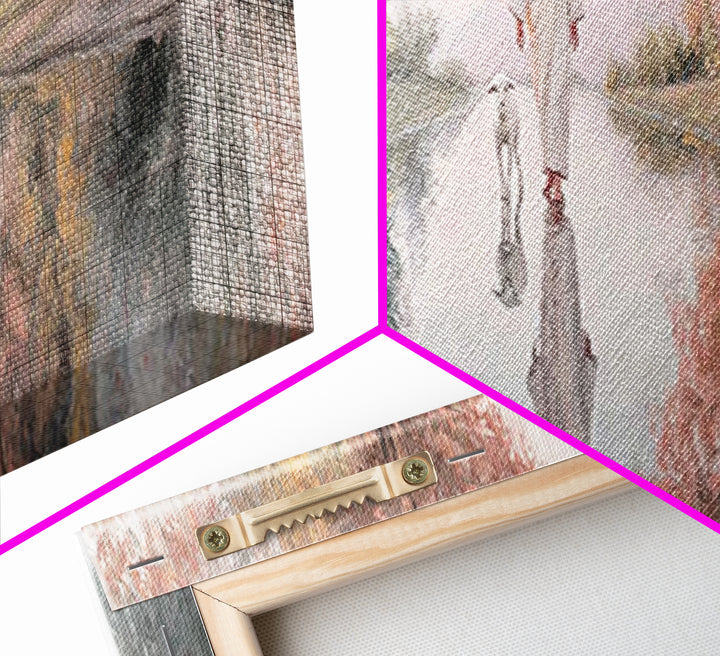 Path Of Still Waters – Framed Canvas Print – Christian Art Canvas – Jesus Painting – Christian Wall Art – Panoramic Art – Christian Decor