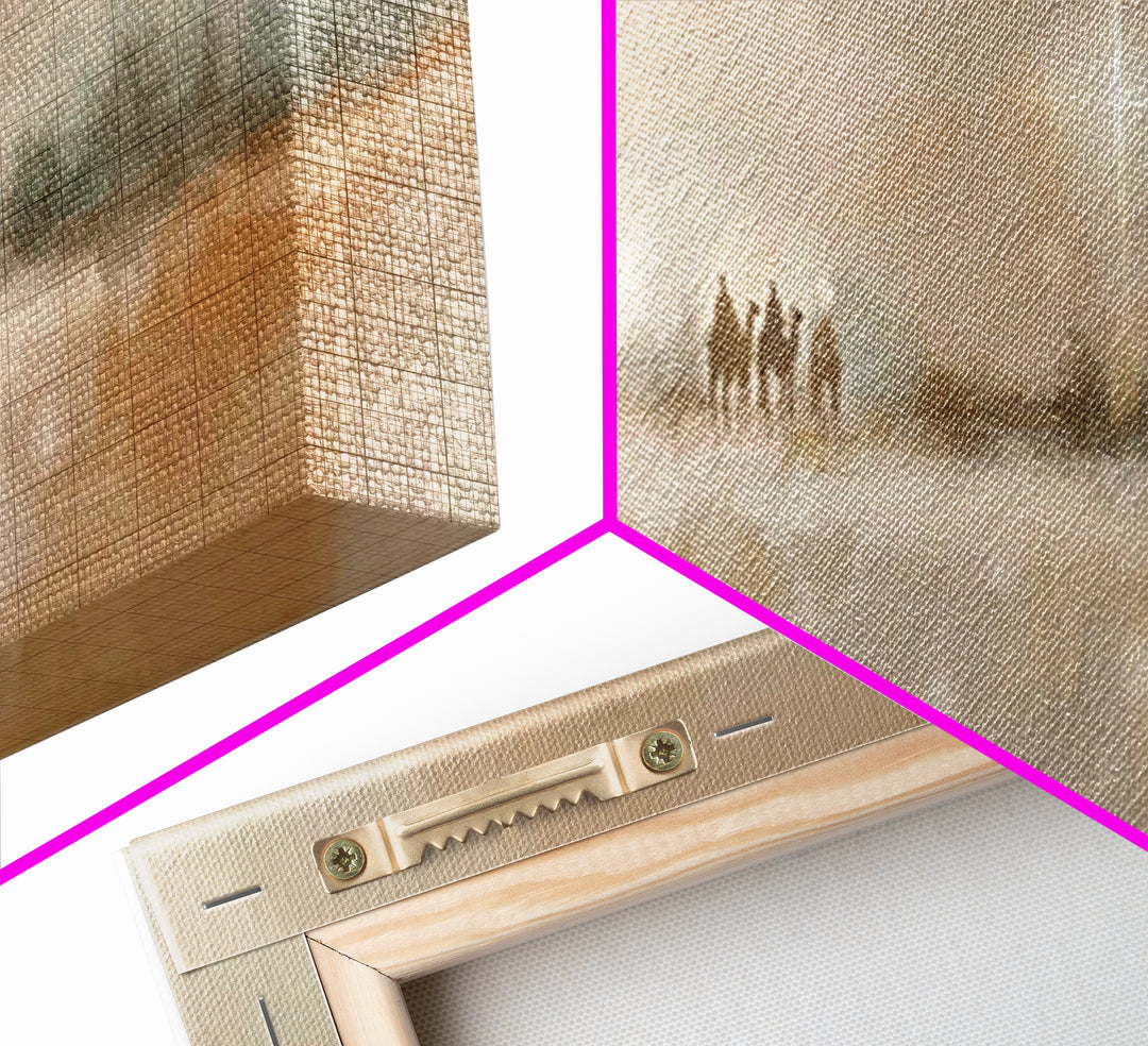 Guided By The Light | Framed Canvas Print | Christian Art Canvas | Christmas Art | Panoramic Wall Art | Christian Wall Art | Christian Gift