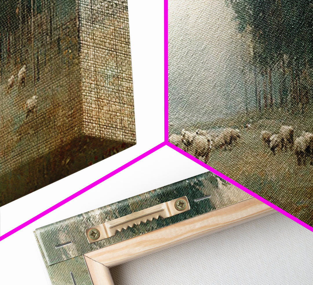 Shepherds Of Peace – Framed Canvas Print – Panoramic Art – Christian Wall Art – Christian Art Canvas – Christmas Art – Christian Painting