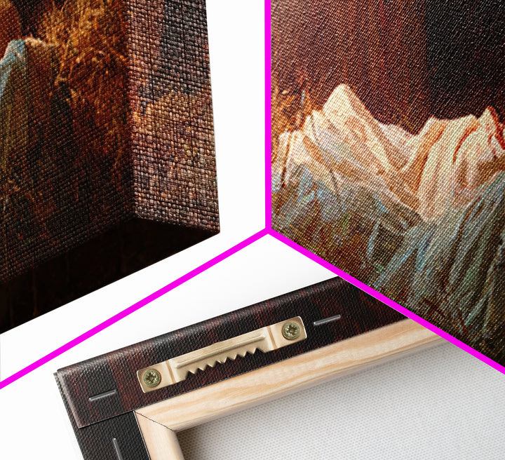 Starborn Hope | Framed Canvas Print | Christian Art Canvas | Panoramic Print | Christian Christmas Art | Jesus Painting