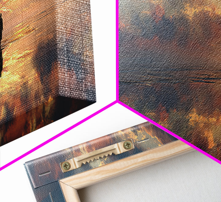 Heaven’s Horizon – Framed Canvas Print – Christian Wall Art – Panoramic Wall Art – Christian Art Canvas – Jesus Painting