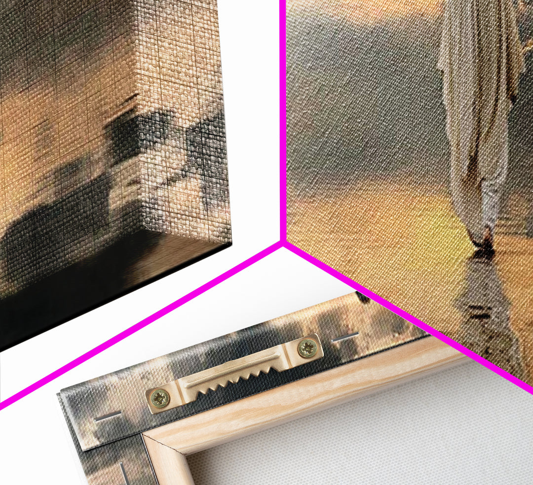 Light Of The Journey – Framed Canvas Print – Panoramic Art – Christian Wall Art – Jesus Painting – Christian Art Canvas – Christian Decor