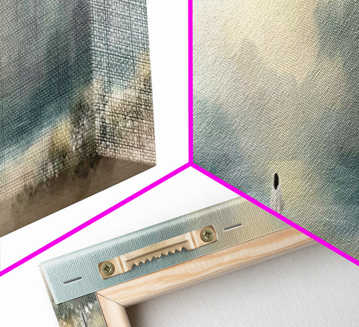 Steps Of Grace | Framed Canvas Print | Panoramic Frame | Christian Art Canvas | Christian Wall Art | Modern Christian Painting | Jesus Art
