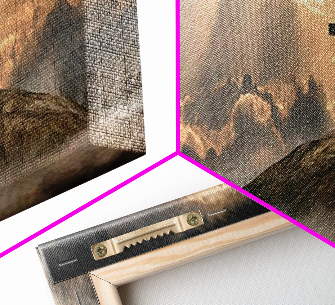 Lamb Of Grace – Framed Canvas Print – Christian Wall Art – Christian Art Canvas – Panoramic Painting – Christian Decor