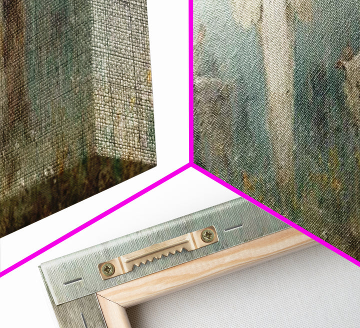 Eternal Return, Framed Canvas Print, Christian Wall Art, Panoramic Print, Jesus Painting, Christian Christmas Art, Modern Christian Paintin