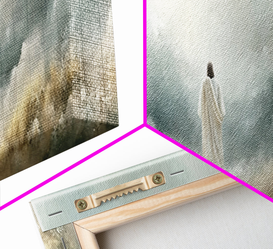 Heavenly Gathering | Framed Canvas Print | Christian Art Canvas | Panoramic Art | Christian Wall Art | Jesus Painting | Christian Art Print