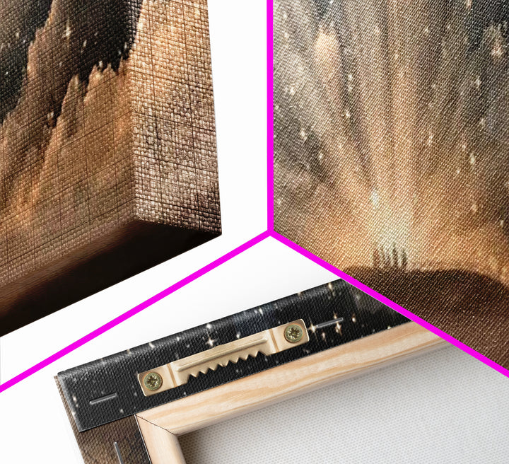 Star Of Promise, Framed Canvas Print, Christian Art Canvas, Panoramic Painting, Christmas Art, Christian Christmas Decor, Christian Wall Ar