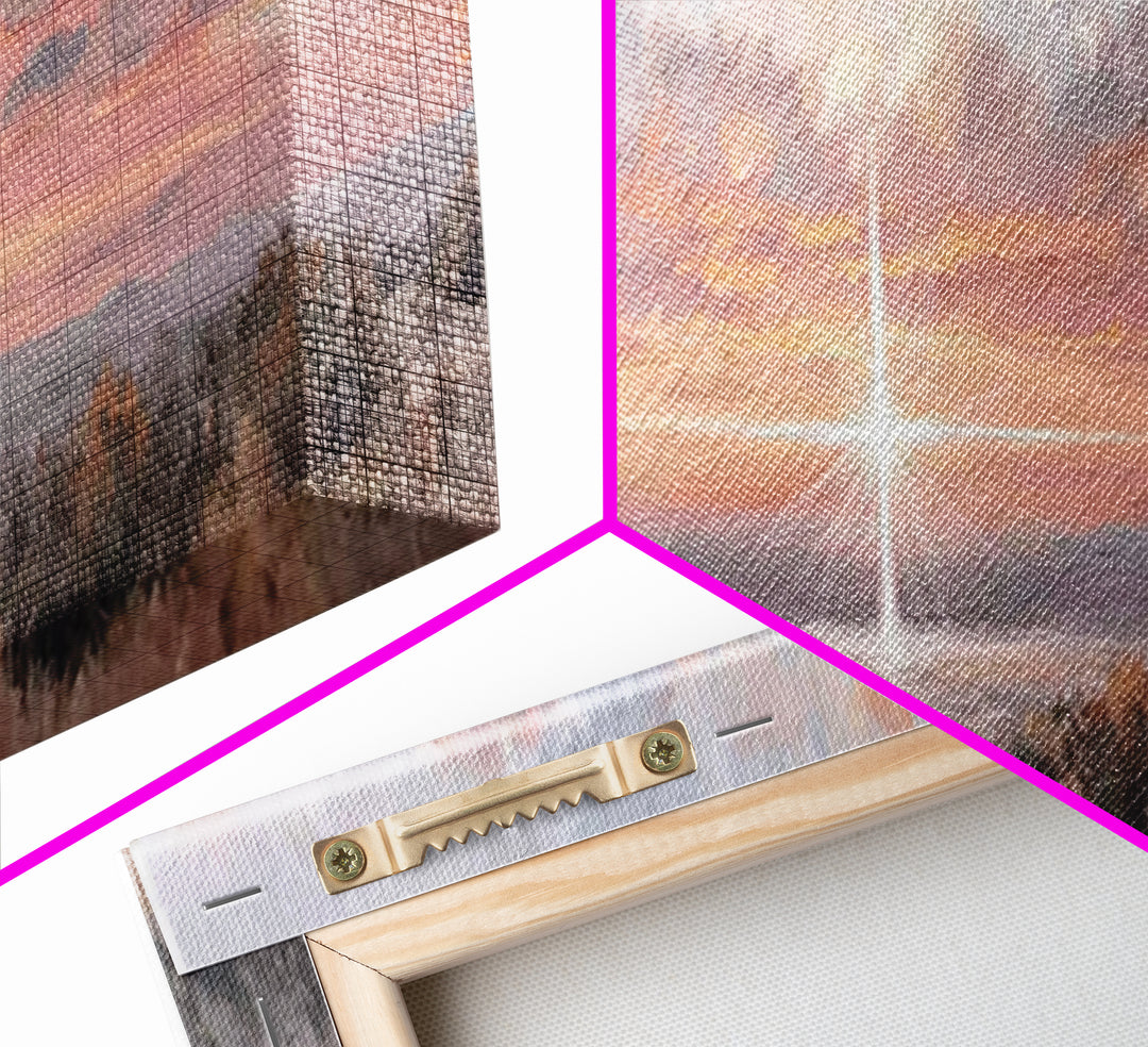 Radiant Bethlehem Sky | Framed Canvas Print | Christian Wall Art | Christian Art Canvas | Panoramic Painting | Christmas Art | Christian Gi