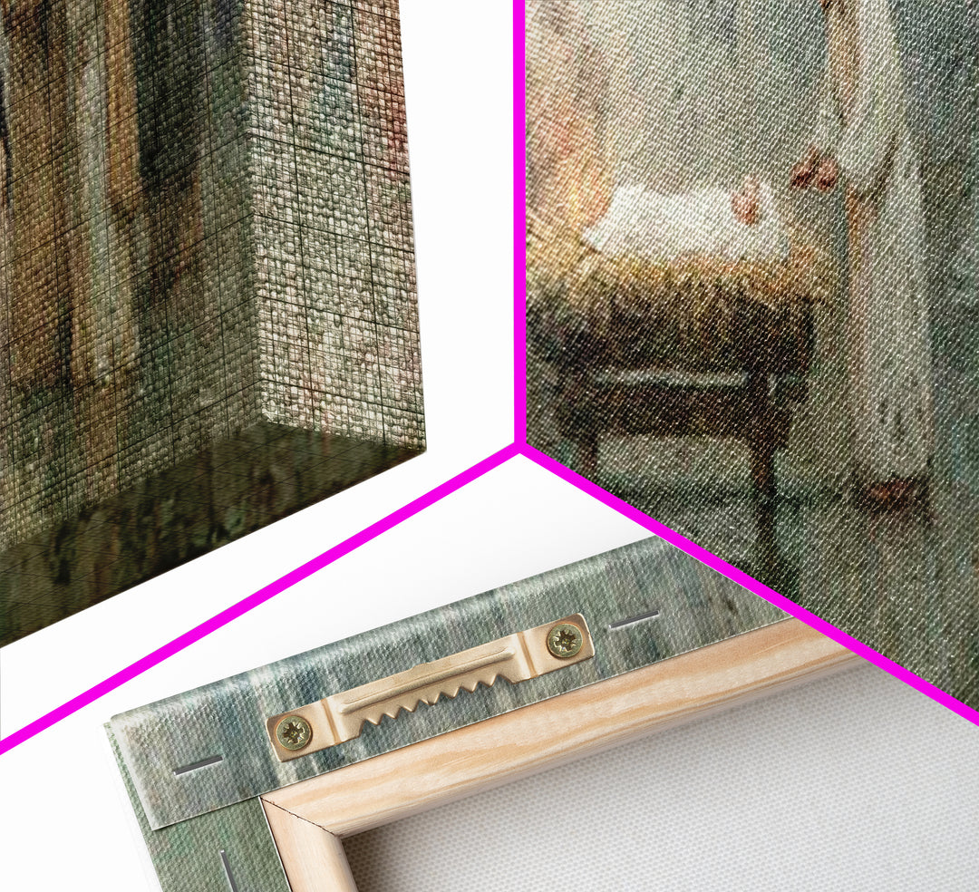 Gathered In Holiness | Framed Canvas Print | Panoramic Painting | Christian Wall Art | Christian Art Canvas | Christmas Art | Jesus Christm
