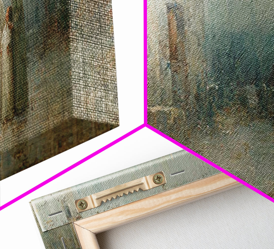 Bethlehem Evening, Framed Canvas Print, Christian Wall Art, Christian Christmas Art, Panoramic Painting, Christian Art Canvas, Jesus Painti