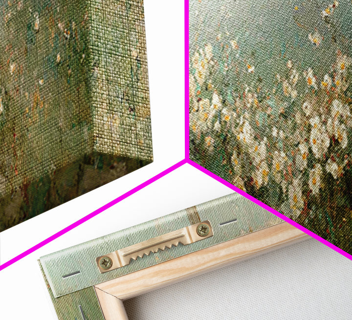 Garden Of Promise, Framed Canvas Print, Christian Wall Art, Christian Art Canvas, Panoramic Painting, Christian Art, Christian Gift