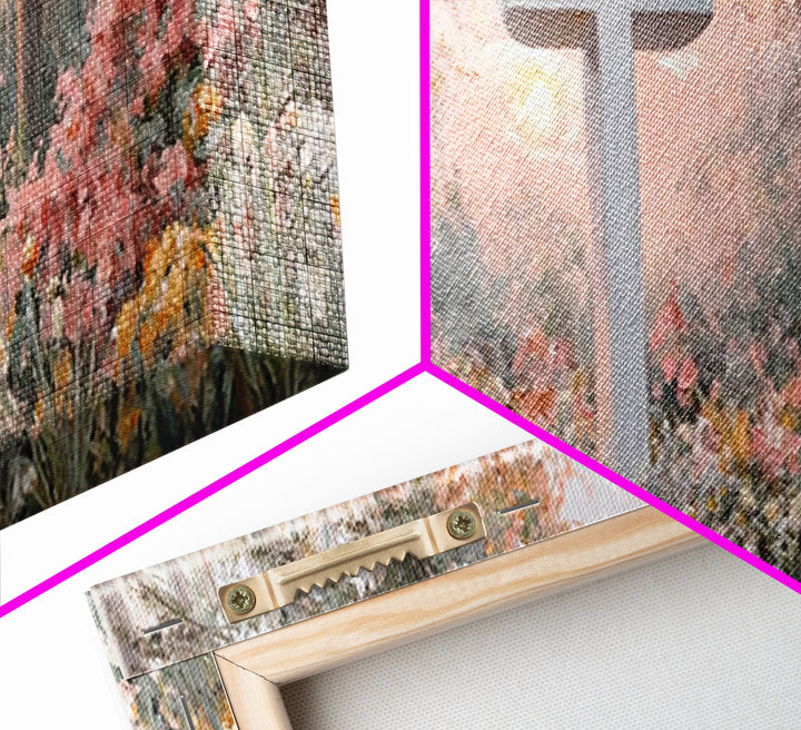 Morning Of Grace – Framed Canvas Print – Christian Wall Art – Christian Art Canvas – Panoramic Art – Christian Painting – Christian Gift