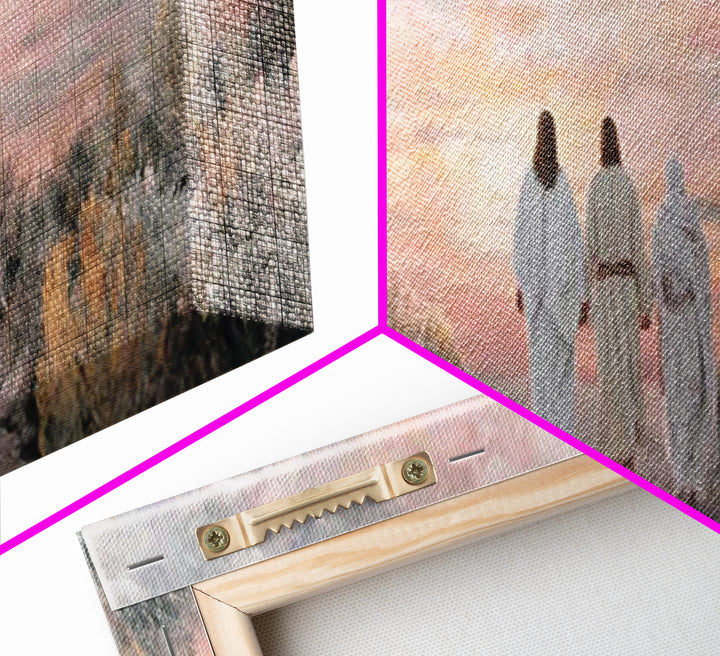Nativity Star Rising, Framed Canvas Print, Christian Wall Art, Christian Art Canvas, Panoramic Painting, Christmas Art, Christian Christmas