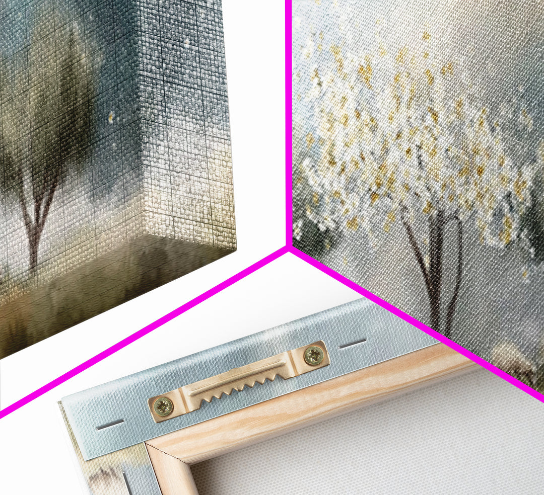 Blossoms Of Grace, Framed Canvas Print, Christian Art Canvas, Christian Christmas Art, Panoramic Wall Art, Christian Painting, Christmas Ar
