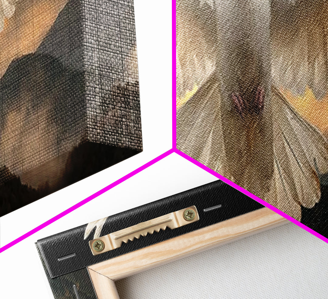 Serenity In Flight, Framed Canvas Print, Christian Art Canvas, Christian Wall Art, Panoramic Painting, Christian Gift